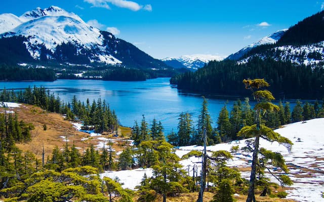 Overlooking Prince William Sound in south-central Alaska