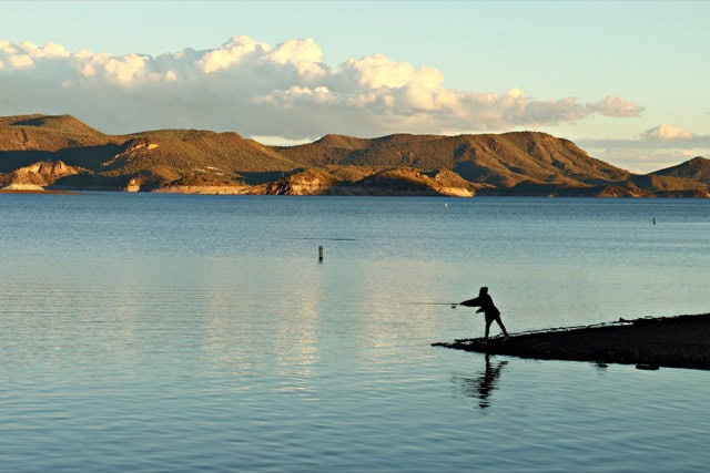 Fishing at Lake Pleasant, Peoria.