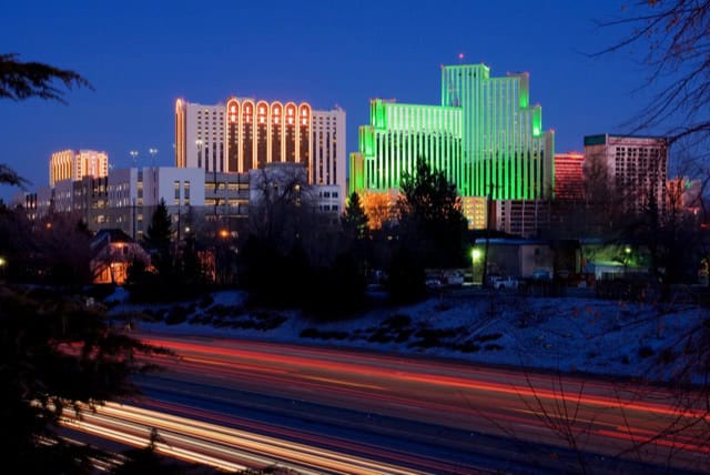 Reno City at night