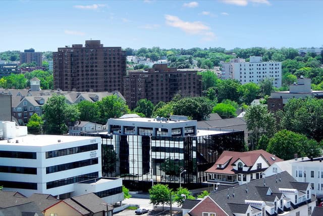 Stamford aerial view