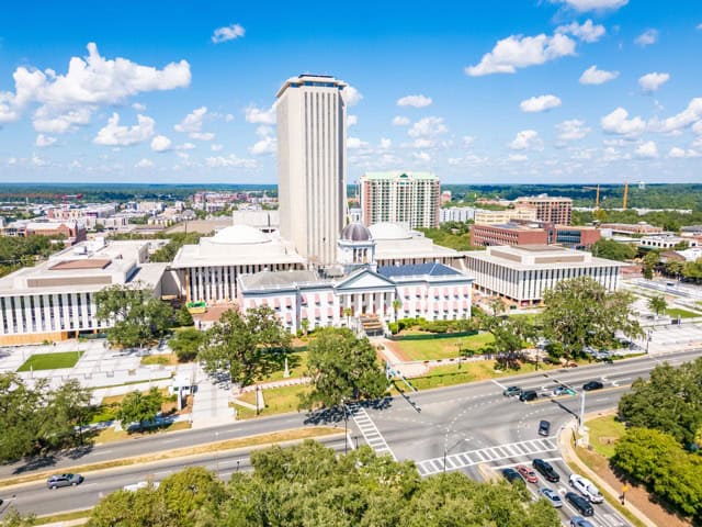 The Florida State Capitol Building and The Florida Historic Capitol Museum in Tallahassee